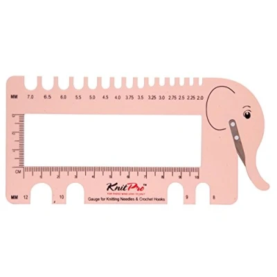 Afbeelding van KnitPro Olifant Breien en Haaknaald Graadmeter met Garen Snijder 1 Stuk