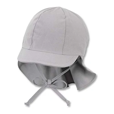 Afbeelding van Sterntaler Peaked cap met nekbescherming rookgrijs