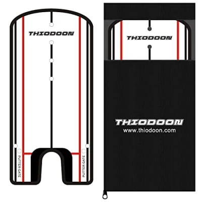 Afbeelding van THIODOON Golf Putting Alignment Spiegel met Putter Line Mirror Training Hulp voor Practice Beginners Grootte 30 x 15,5 cm