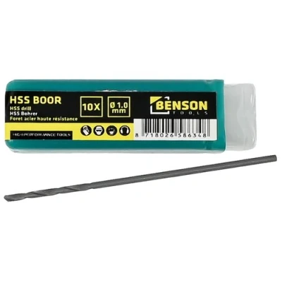 Afbeelding van Benson HSS Metaal Boor 1.0 mm 10 stuks