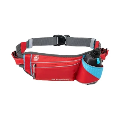 Afbeelding van Kurgo Handsfree hondenloopriem, hondenriem, riem voor wandelhonden, reflecterend, verstelbaar, inclusief waterfles, hardlopen en wandelen, hardloopriem