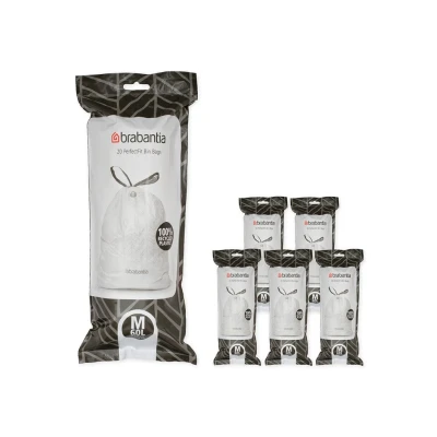 Afbeelding van Brabantia Vuilniszakken Code M 60 Liter (120 stuks)