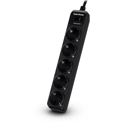 Afbeelding van CyberPower B0520SC0 DE Overspanningsbeveiliging 5 AC uitgang(en) 200 250 V Zwart 1,8 m