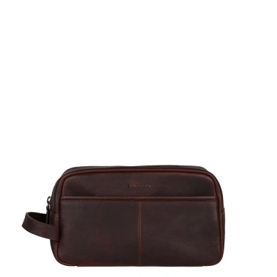 Afbeelding van Burkely Antique Avery Toiletry Bag dark brown