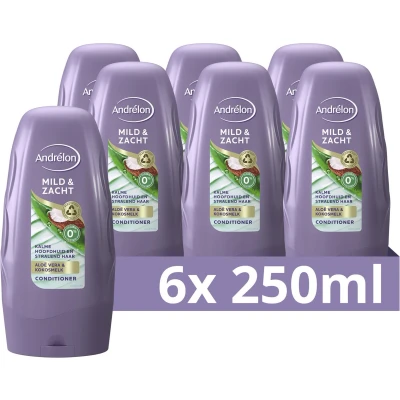Afbeelding van 6x Andrelon Conditioner Mild &amp; Zacht 250 ml