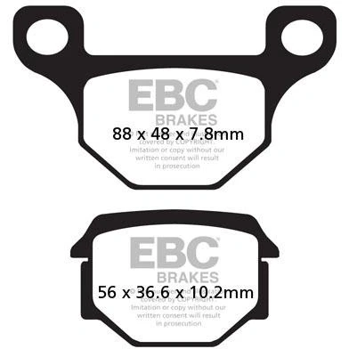 Afbeelding van Set remblokken EBC FA 93 kevlar