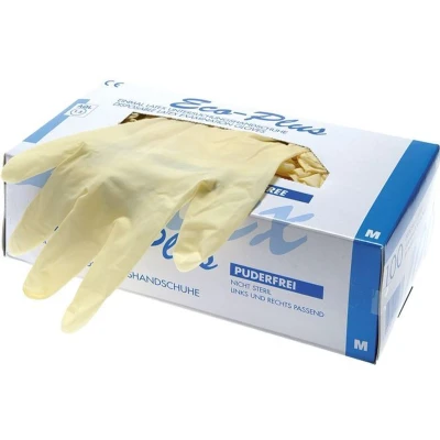 Afbeelding van Wegwerphandschoenen Poedervrij Latex Maat L (100 Stuks) E2224