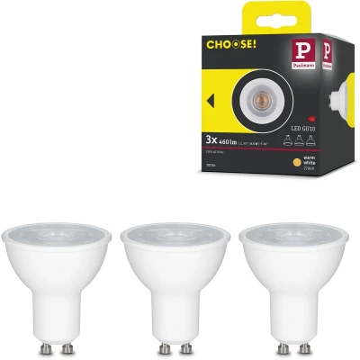 Afbeelding van Paulmann 28784 LED inbouwlamp Set van 3 stuks Energielabel: G (A G) GU10 19.5 W Wit
