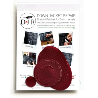 Afbeelding van Reparatiepleisters voor donsjassen: eenvoudig te gebruiken, voorgesneden, zelfklevende, waterdichte stof, scheurbestendige nylon stofpatches kleding, donsjack patches