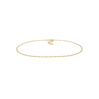 Afbeelding van Elli Figaro Basic Blogger Ketting goldcoloured, Dames, Maat: 36, Gold coloured