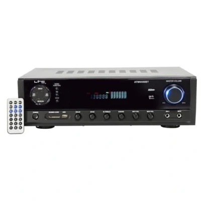 Afbeelding van LTC audio ATM6500BT versterker met bluetooth USB SD en tuner