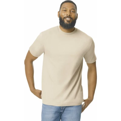 Afbeelding van Gildan Heren T shirt Softstyle Midweight GI65000 Sand 3XL