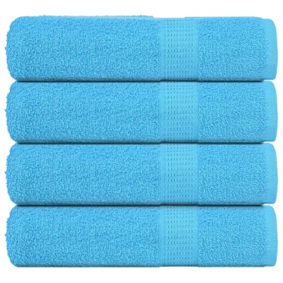 Afbeelding van vidaXL Badhanddoeken 4 st 100x150 cm 360 g/m² 100% katoen turquoise