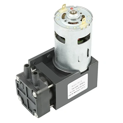 Afbeelding van Mini DC luchtvacuümpomp, kleine vacuümpomp van Oilless 12 V, 42 W, 85 kPa, debiet 40 l/min, Zwart