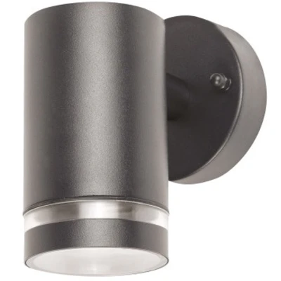 Afbeelding van IP65 LED RVS Wandlamp Donkergrijs GU10 Weerbestendig