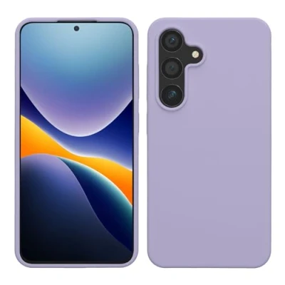 Afbeelding van kwmobile telefoonhoesje compatibel met Samsung Galaxy S24 hoesje Zachte case voor smartphone Back cover in lavendel