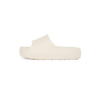 Afbeelding van Tommy Jeans Chunky POOL Slide Badslippers, Dames, Maat: 39 40, Beige Kunststof