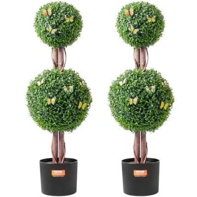 Afbeelding van VEVOR Set van 2 kunstbuxus decoratieve buxusbal PE 91,4 cm kunstplant