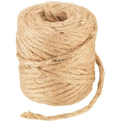 Afbeelding van Connex FLOR78702 Jute koord 4 mm x 20 m om te binden, decoreren en verpakken scheurvast weerbestendig van 100% natuurlijk jute/decoratief koord/pakketsnoer/jutegaren/tuinkoord