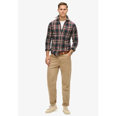Afbeelding van Superdry LONG Sleeve Lumber Overhemd, Heren, Maat: XXL, Kansas check navy