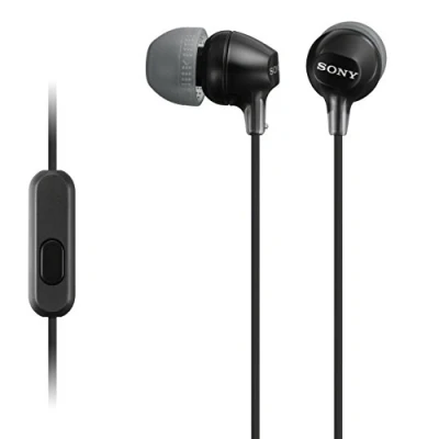 Afbeelding van Sony MDR EX15AP In ear hoofdtelefoon (met headsetfunctie, geïntegreerde microfoon) zwart (gereviseerd)