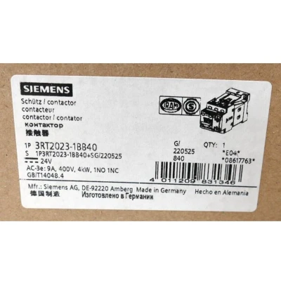 Afbeelding van Siemens 3RT2023 1BB40 Contactor 3x NO 690 V/AC 1 stuk(s)