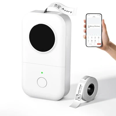 Afbeelding van Phomemo D30 Etikettenprinter Bluetooth Label Maker Machine Zelfklevende Etiketteerapparaat Mini labelprinter voor Thuis, Keuken, School, Kantoor, Compatibel met iOS &amp; Android