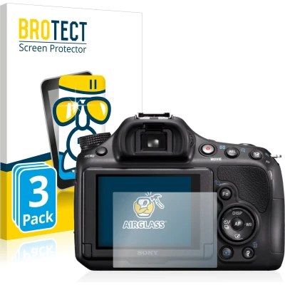 Afbeelding van BROTECT Screenprotector voor Sony Alpha 58 (SLT A58) Folie Beschermfolie Beschermglas transparant (3 Stuks)