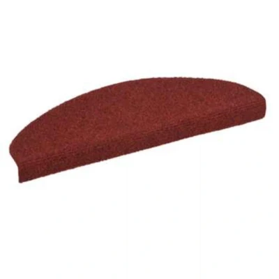 Afbeelding van Trapmatten zelfklevend 65x21x4 cm naaldvilt rood 15 st