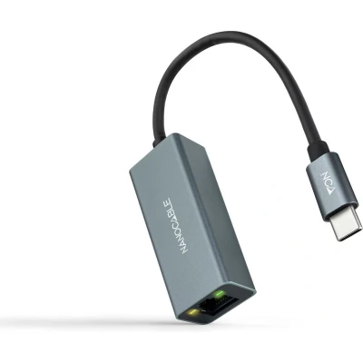 Afbeelding van Adapter USB C naar Netwerk RJ45 NANOCABLE 10.03.0406