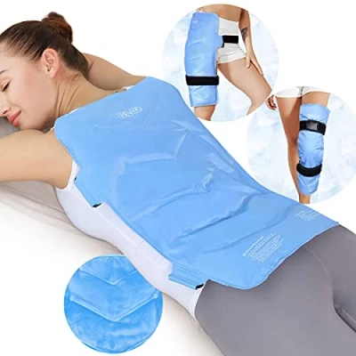 Afbeelding van REVIX Volledige rug ijspakket voor verwondingen herbruikbare grote gelijspak rugpijn verlichting van zwelling, blauwe plekken en verstuikingen door koude compressietherapie, XXL