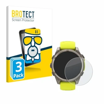 Afbeelding van BROTECT Antireflecterende Glas Screen Protector Mat voor Garmin Fenix 8 Solar (47 mm) (3 Stuks) Schermbeschermer [Folie niet Gehard Glas]