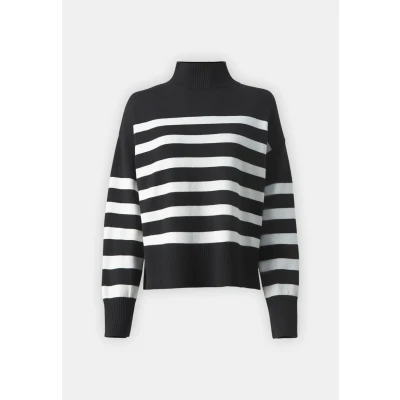 Afbeelding van ONLY Onlbari Highneck Trui, Dames, Maat: Small, Black/cloud dancer