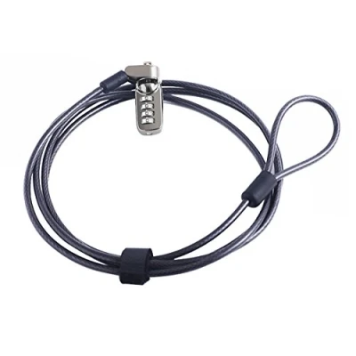 Afbeelding van CaLeQi Combinatie Beveiliging Lock Kabel voor Notebook Laptop PC Computer Monitor lcd 2m Zwart