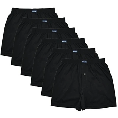 Afbeelding van 6 boxershorts heren met knoop en gulp, artikel: gulp knop set 04 maat: 4XL