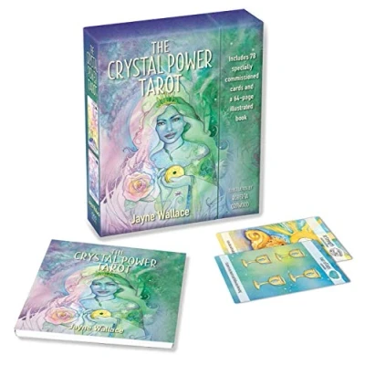 Afbeelding van Tarot deck: The Crystal Power Tarot: Includes a Full Deck of 78 Specially Commissioned Cards and 64 Page Illustrated Book