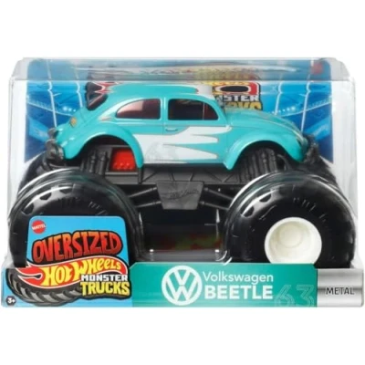 Afbeelding van Hot Wheels Monster Trucks speelgoedvoertuig VW Kever, schaal 1:24, voor kinderen vanaf 3 jaar