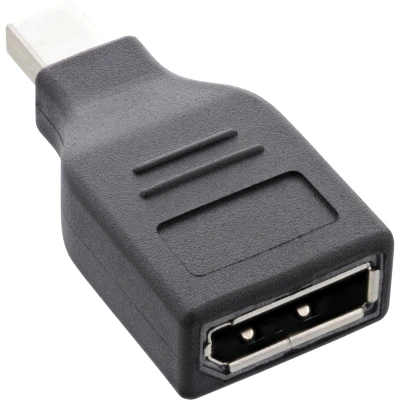 Afbeelding van InLine DisplayPort adapter (Mini DP), Data + Video Adapter, Zwart