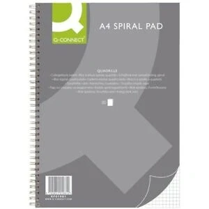 Afbeelding van Q connect Collegeblok, Ft A4, 80 Vel, Geruit 5 Mm Schrift