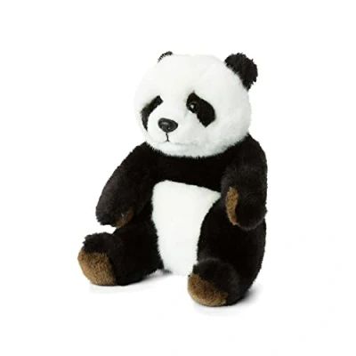 Afbeelding van WWF 15183012 WWF00543 pluche Panda zittend, realistisch vormgegeven dier, ca. 15 cm groot en heerlijk zacht, zwart wit