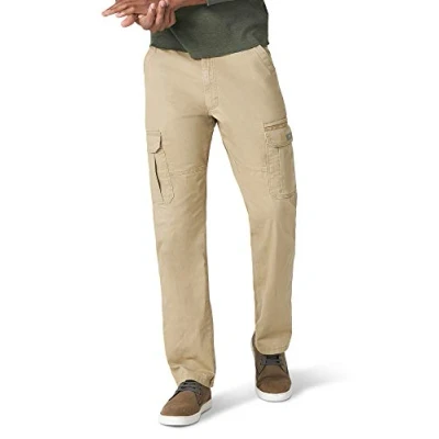 Afbeelding van Wrangler Authentics Men&#039;s Big &amp; Tall Stretch Cargo Pant, Elmwood, 48W x 30L
