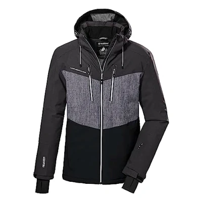 Afbeelding van Killtec Funktions MIT Abzippbarer Kapuze UND KSW 45 MN Outdoorjas, Heren, Maat: 3XL, Dunkelanthra