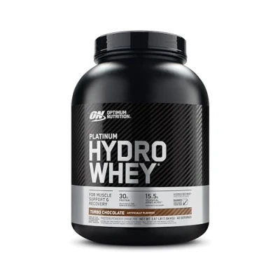 Afbeelding van Optimum Nutrition Platinum Hydro Whey, Hydrolysed Whey Protein Isolate Powder met essentiële aminozuren, Glutamine en BCAA, Melkchocolade smaak, 40 porties, 1.6 kg