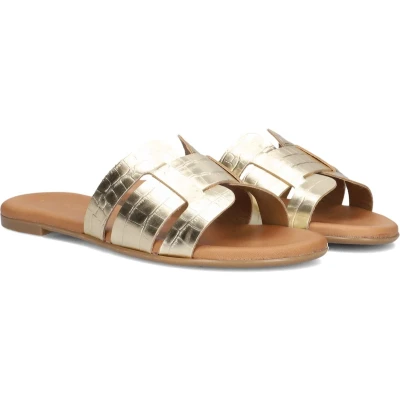 Afbeelding van Notre V Muiltjes, Dames, Maat: 42, Goud Schoenen