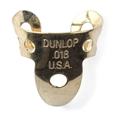 Afbeelding van Dunlop Fingerpick Brass Tube 018&quot; messing Plectrum