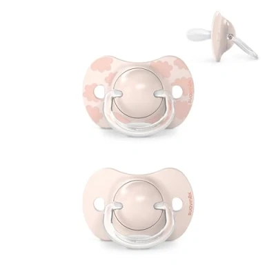 Afbeelding van Suavinex Dreams Reversible Duo Pink 0 6m 2 stuks Silicone Fopspenen SXSDP1083164