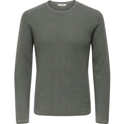 Afbeelding van ONLY&amp;SONS ONSERIC REG 12 STRUC CREW KNIT NOOS Heren Gebreide truien