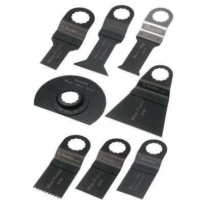 Afbeelding van Qblades SC90 multitool set Hout en Metaal Compleet 8 delig (SuperCut)
