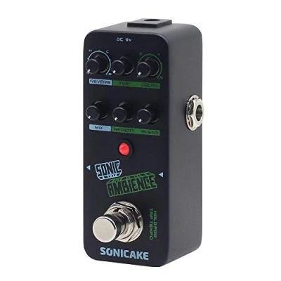 Afbeelding van SONICAKE Delay en Reverb Gitaar Effectpedaal Sonic Ambience Multi Mode Tap Tempo