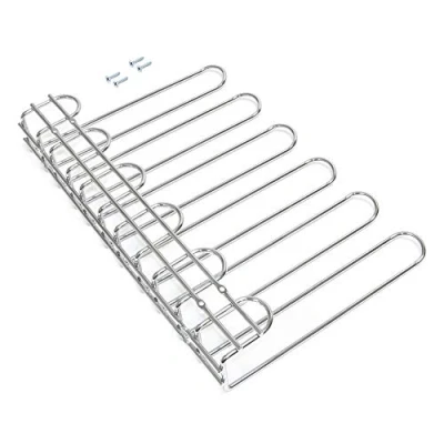 Afbeelding van Emuca Glazen houder met 5 rijen, 320 mm, staal, verchroomd